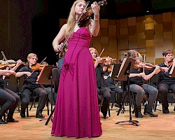 Nicola Krause an der Violine